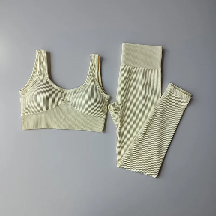 2PCS Hipsterme Seamless Set Gym Outfits Fitness Suits Sports
