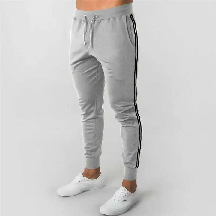 Fitness Muscle Gray Jogging Pants Solid Running Pants Men Sport Pencil Pants Men Cotton Soft Bodybuilding Joggers Gym Trousers