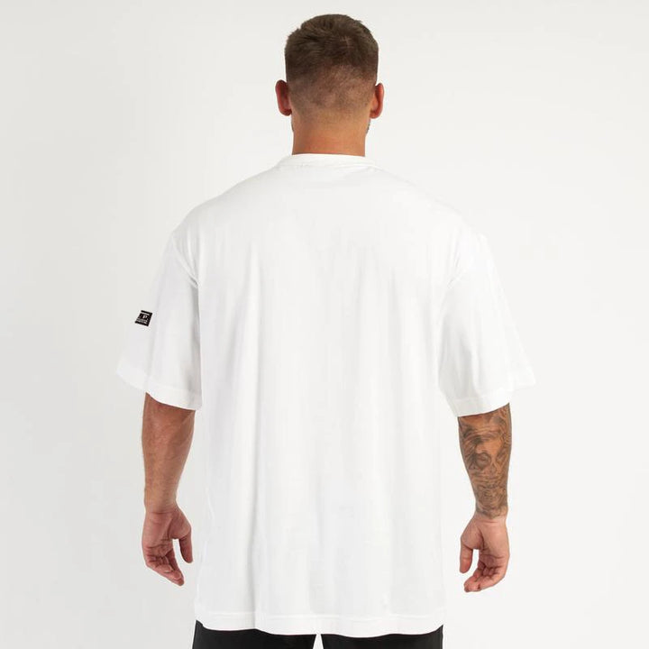 New gym exercise fitness sports wear cotton round neck loose short sleeve T-shirt top casual fashion streetwear men's wear