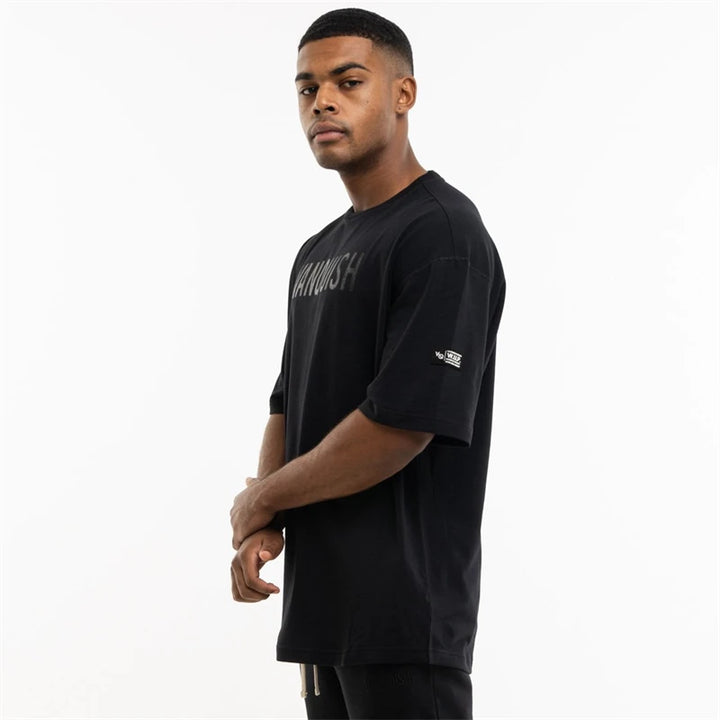 New gym exercise fitness sports wear cotton round neck loose short sleeve T-shirt top casual fashion streetwear men's wear