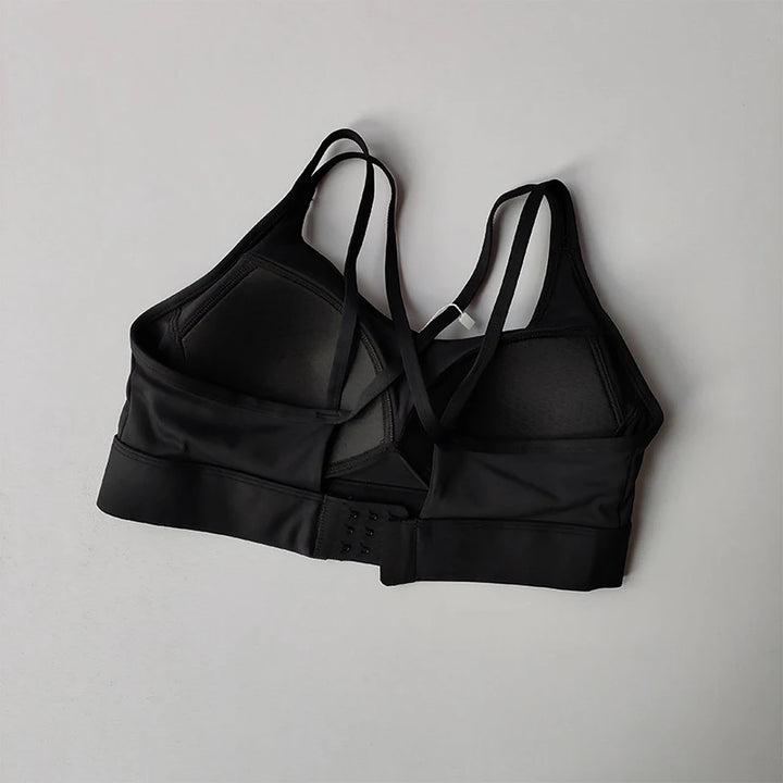 Women's Summer Shock-absorbing Running Yoga Tank Top with a Beautiful Contrasting Sports Bra and a Professional Pilates Bra