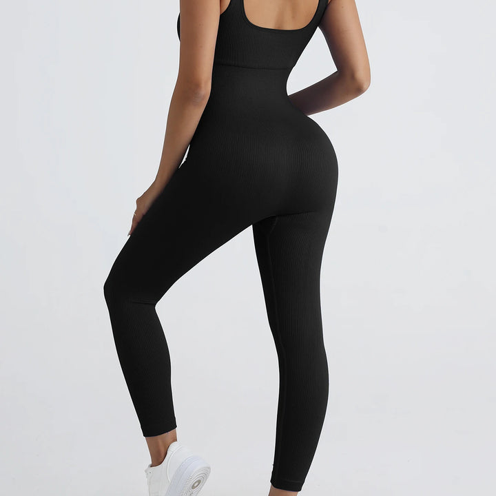 Fitness Seamless Jumpsuits Woman sleeveless