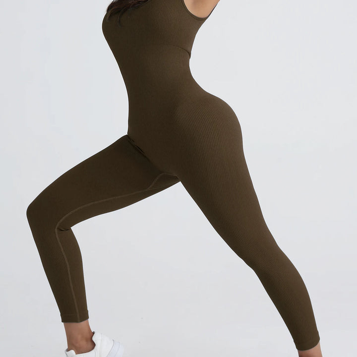 Fitness Seamless Jumpsuits Woman sleeveless