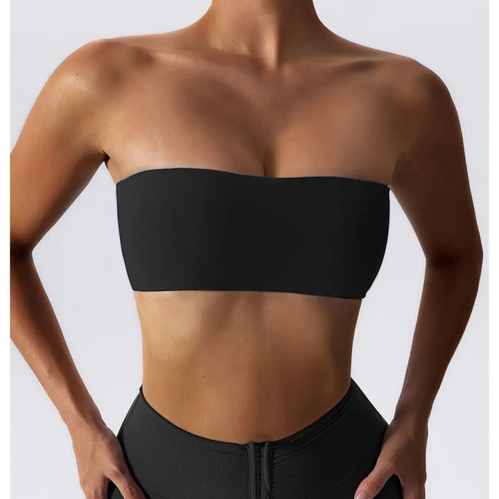 Strapless  Sports Bra Gym Top Women Quick-Drying Yoga Clothes Women Tube Top Fitness Chest Wrap Underwear Workout Bra Female