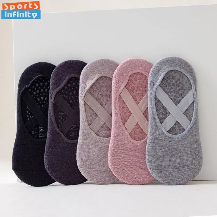 Summer Professional Pilates Socks for Women Silicone Anti Slip Yoga Socks Indoor Floor Dance Gym Fitness Sports Socks Women