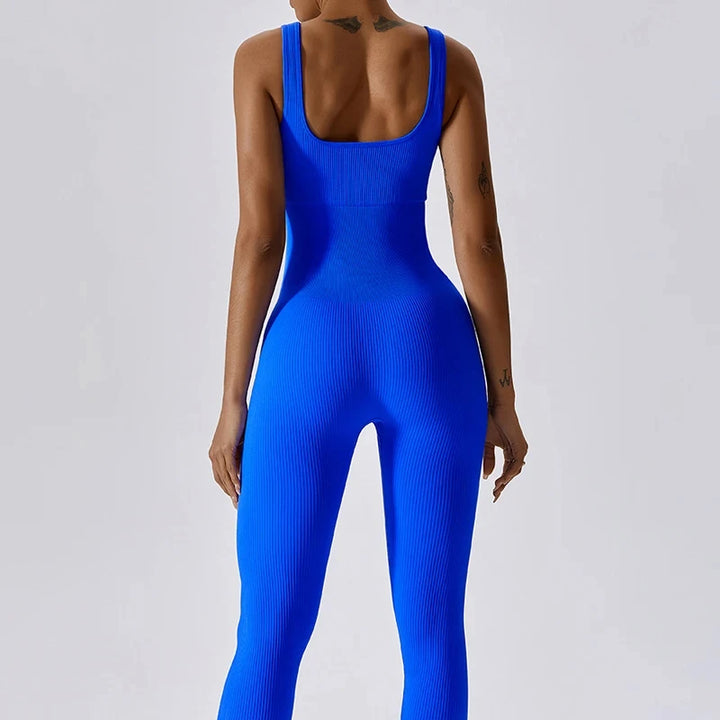 Fitness Seamless Jumpsuits Woman sleeveless