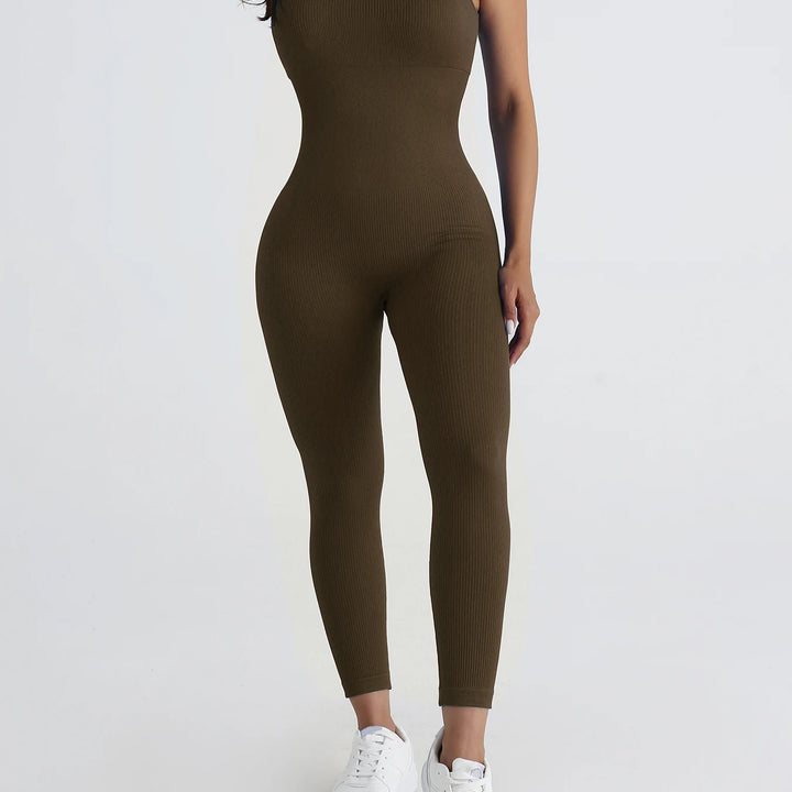 Fitness Seamless Jumpsuits Woman sleeveless