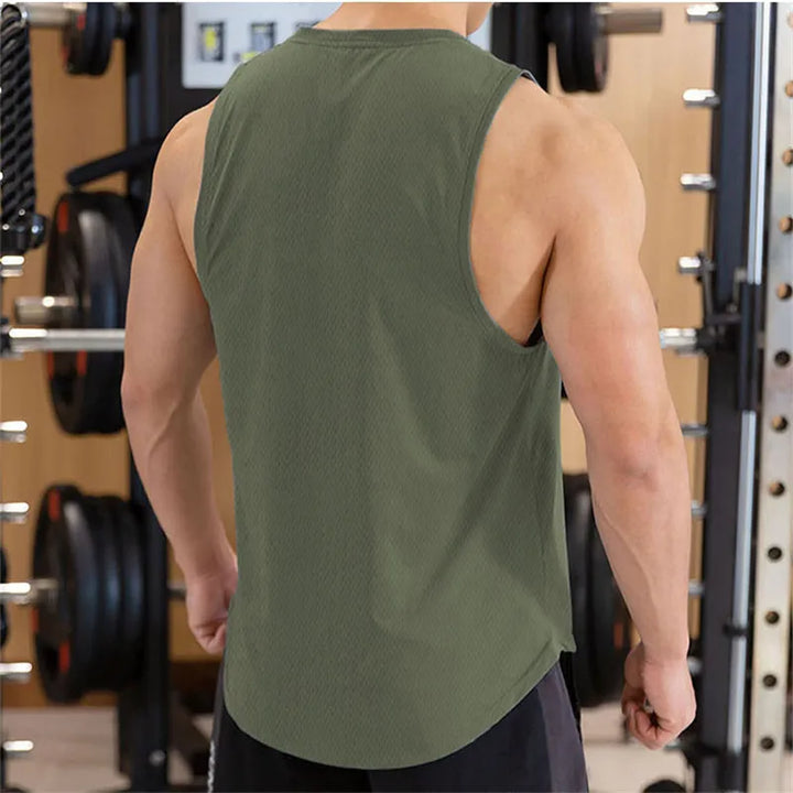 2024 Men Bodybuilding Tight Running Tank Tops Summer Jogger Workout Sleeveless Gyms shirt Men Sports Vest Fitness Brand Man Vest